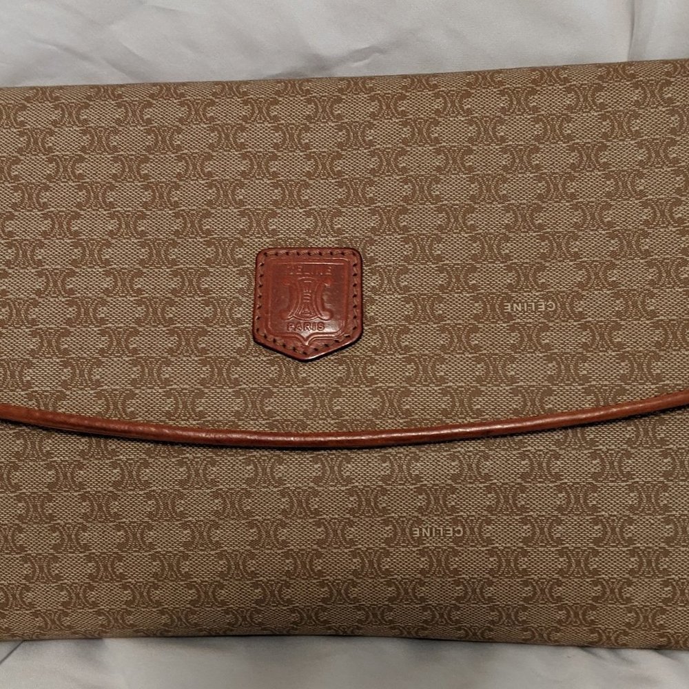 Celine Macadam Triomphe Clutch - Vintage